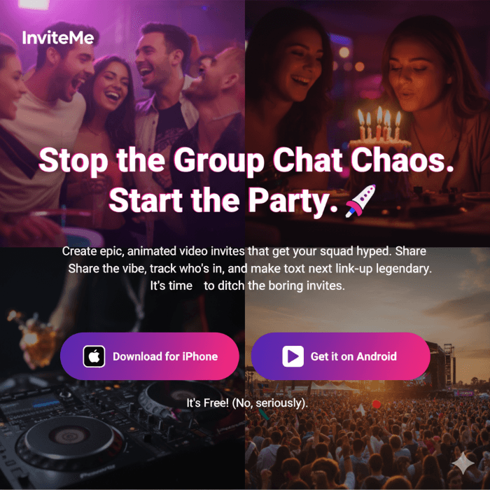InviteMe App Screenshot 3